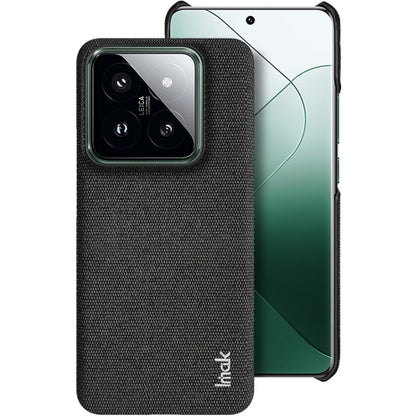 For Xiaomi 14 5G imak Ruiyi Series Cloth Texture PU + PC Phone Case(Black) - 14 Cases by imak | Online Shopping UK | buy2fix