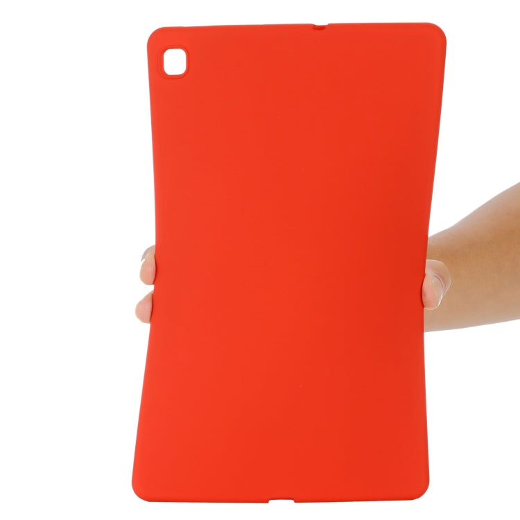 For Samsung Galaxy Tab S6 Lite 2024 Pure Color Liquid Silicone Shockproof Tablet Case(Red) - Other Galaxy Tab PC by buy2fix | Online Shopping UK | buy2fix