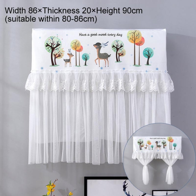 Do Not Take Dust-proof And Anti Direct Blowing Simple Wind Hanging Machine Air Conditioner Moon Cover, Size:Width 86 × Thickness 20 × Height 90cm(Cartoon Deer) - Dust Covers by buy2fix | Online Shopping UK | buy2fix