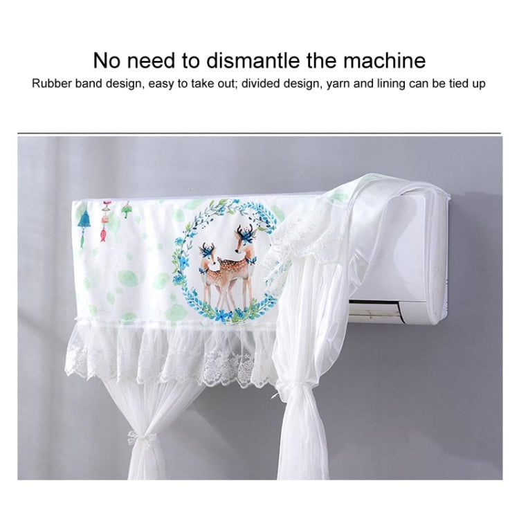 Do Not Take Dust-proof And Anti Direct Blowing Simple Wind Hanging Machine Air Conditioner Moon Cover, Size:Width 86 × Thickness 20 × Height 90cm(Cartoon Deer) - Dust Covers by buy2fix | Online Shopping UK | buy2fix