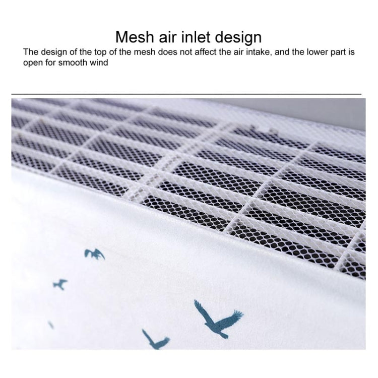 Do Not Take Dust-proof And Anti Direct Blowing Simple Wind Hanging Machine Air Conditioner Moon Cover, Size:Width 98 × Thickness 20 × Height 90cm(Plantain Leaves) - Dust Covers by buy2fix | Online Shopping UK | buy2fix