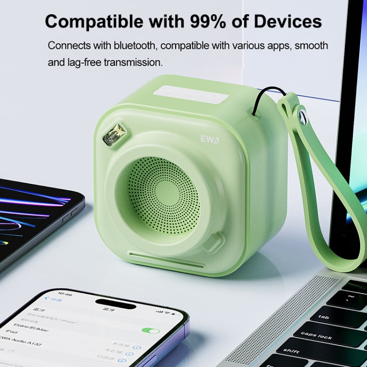 EWA A132 Portable Mini Stereo Wireless Bluetooth Speaker(Pink) - Mini Speaker by EWA | Online Shopping UK | buy2fix