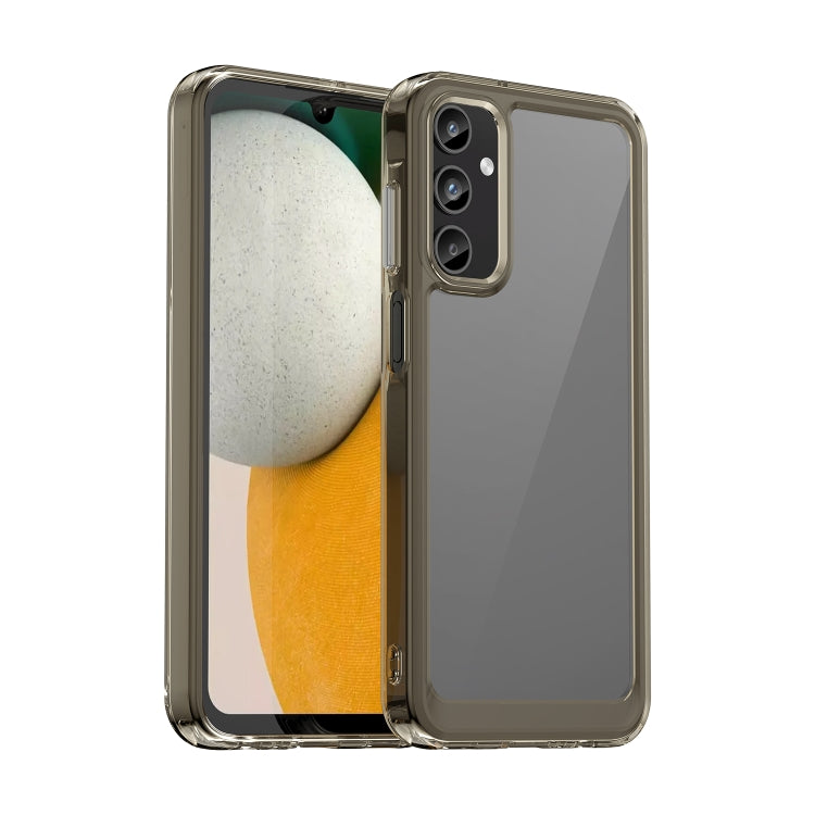 For Samsung Galaxy A15 Colorful Series Acrylic Hybrid TPU Phone Case(Transparent Grey) - Galaxy Phone Cases by buy2fix | Online Shopping UK | buy2fix