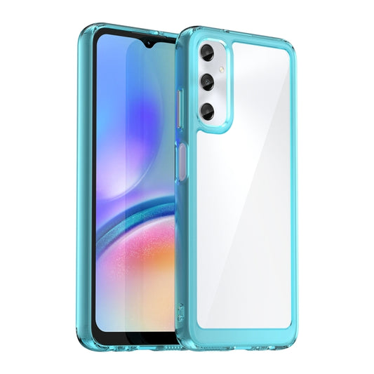 For Samsung Galaxy M14 4G Colorful Series Acrylic Hybrid TPU Phone Case(Transparent Blue) - Galaxy Phone Cases by buy2fix | Online Shopping UK | buy2fix