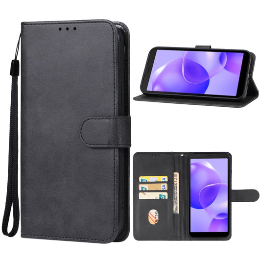For TCL 502 Leather Phone Case(Black) - More Brand by buy2fix | Online Shopping UK | buy2fix