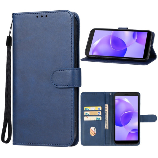 For TCL 502 Leather Phone Case(Blue) - More Brand by buy2fix | Online Shopping UK | buy2fix