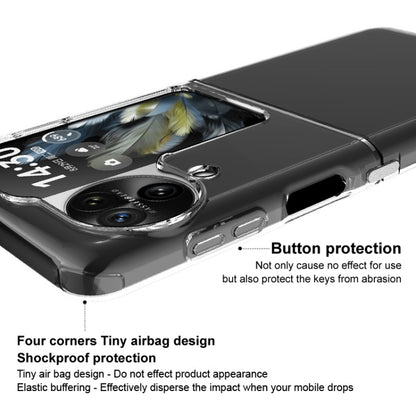 For OPPO Find N3 Flip 5G imak UX-6 series All-inclusive Shockproof Airbag TPU Invisible Phone Case(Transparent) - Find N3 Flip Cases by imak | Online Shopping UK | buy2fix