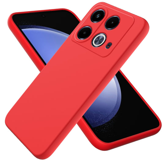 For Infinix Note 40 4G Solid Color Liquid Silicone Dropproof Full Coverage Protective Case(Red) - Infinix Cases by buy2fix | Online Shopping UK | buy2fix