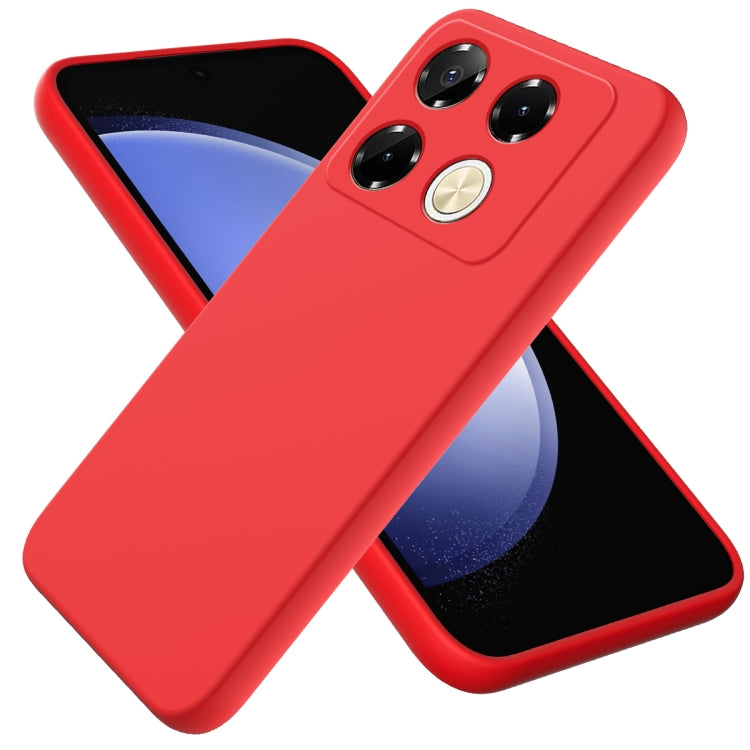 For Infinix Note 40 Pro 4G Solid Color Liquid Silicone Dropproof Full Coverage Protective Case(Red) - Infinix Cases by buy2fix | Online Shopping UK | buy2fix