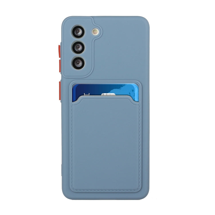 For Samsung Galaxy S24 5G / S25 5G Card Slot Design Shockproof TPU Phone Case(Grey) - Galaxy S24 5G Cases by buy2fix | Online Shopping UK | buy2fix