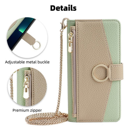 For OnePlus 11 Crossbody Litchi Texture Leather Phone Case(Green) - OnePlus Cases by buy2fix | Online Shopping UK | buy2fix