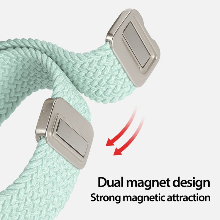 For Apple Watch Ultra 49mm DUX DUCIS Mixture Pro Series Magnetic Buckle Nylon Braid Watch Band(Light Mint) - Watch Bands by DUX DUCIS | Online Shopping UK | buy2fix