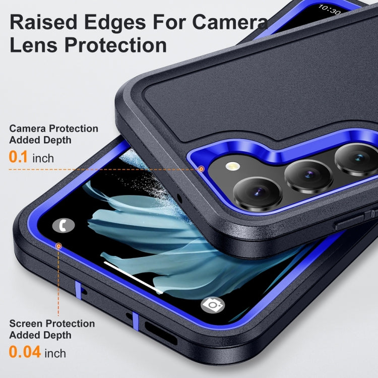 For Samsung Galaxy S24+ 5G / S25+ 5G Life Waterproof Rugged Phone Case(Dark Blue + Royal Blue) - Galaxy S24+ 5G Cases by buy2fix | Online Shopping UK | buy2fix