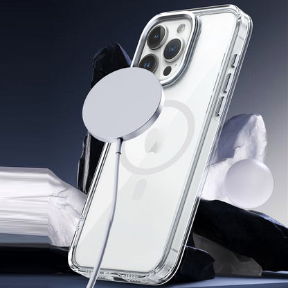 For iPhone 13 MagSafe Magnetic Clear Phone Case(Transparent) - iPhone 13 Cases by buy2fix | Online Shopping UK | buy2fix