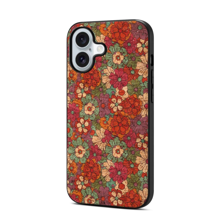 For iPhone 16 Plus Four Seasons Flower Language Series TPU Phone Case(Summer Red) - iPhone 16 Plus Cases by buy2fix | Online Shopping UK | buy2fix