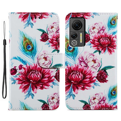 For Ulefone Note 14 Painted Pattern Horizontal Flip Leather Phone Case(Peacock Flower) - Ulefone Cases by buy2fix | Online Shopping UK | buy2fix