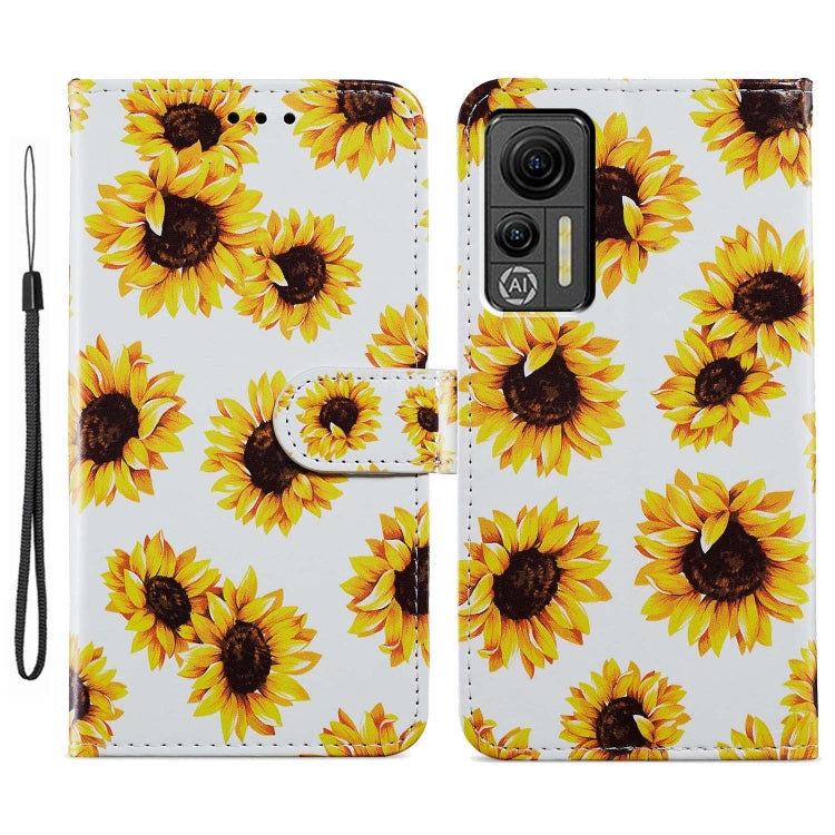 For Ulefone Note 14 Painted Pattern Horizontal Flip Leather Phone Case(Sunflower) - Ulefone Cases by buy2fix | Online Shopping UK | buy2fix