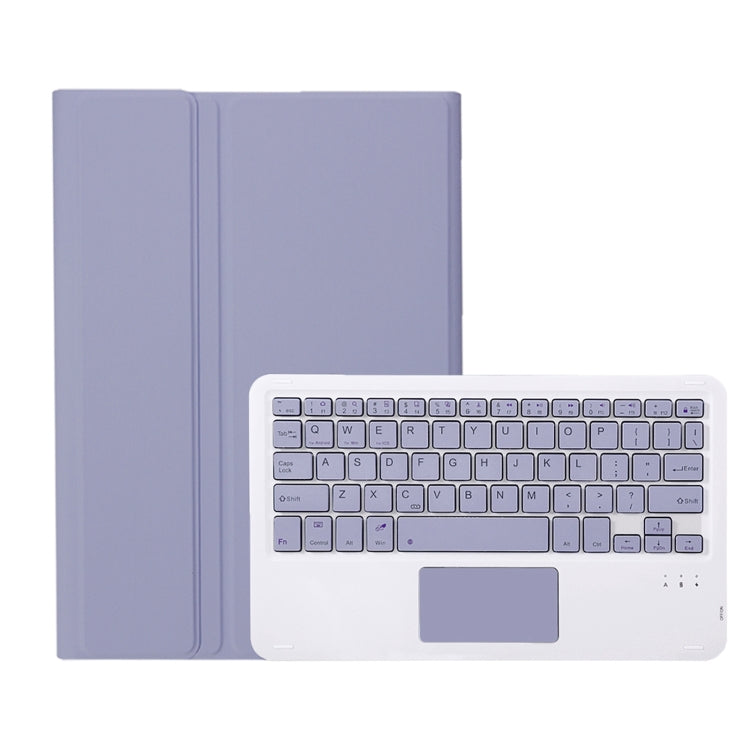 For OnePlus Pad Go / OPPO Pad Air2 / Neo OP14-A TPU Ultra-thin Detachable Bluetooth Keyboard Leather Case with Touchpad(Purple) - Others Keyboard by buy2fix | Online Shopping UK | buy2fix