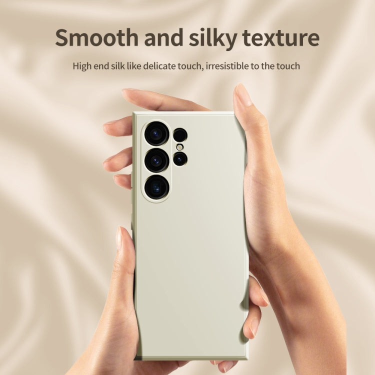 For Samsung Galaxy S24 Ultra 5G Imitation Liquid Silicone Phone Case(White) - Galaxy S24 Ultra 5G Cases by buy2fix | Online Shopping UK | buy2fix