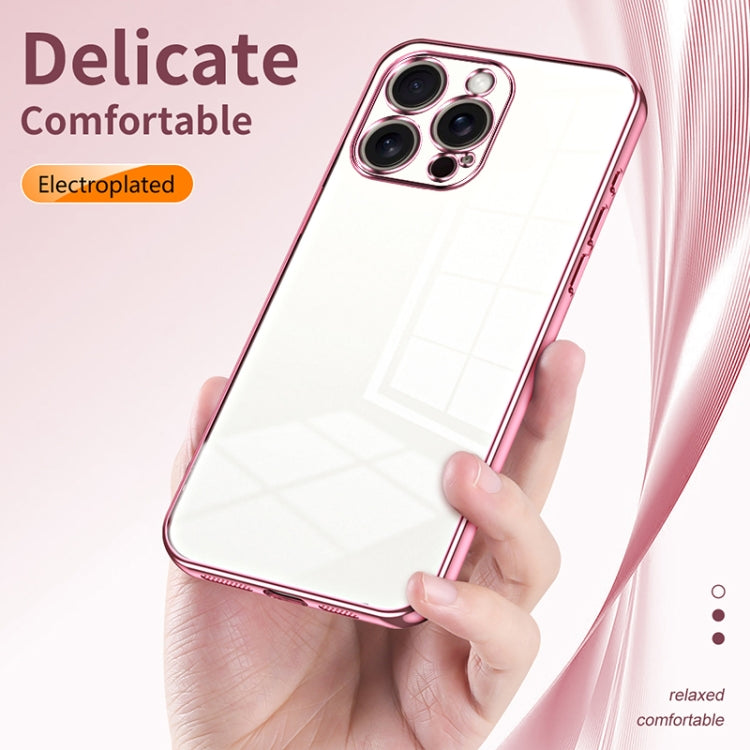 For iPhone 16 Pro Max Transparent Plating Fine Hole Phone Case(Transparent) - iPhone 16 Pro Max Cases by buy2fix | Online Shopping UK | buy2fix