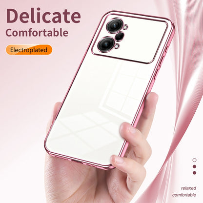 For OPPO K10 Pro Transparent Plating Fine Hole Phone Case(Silver) - OPPO Cases by buy2fix | Online Shopping UK | buy2fix