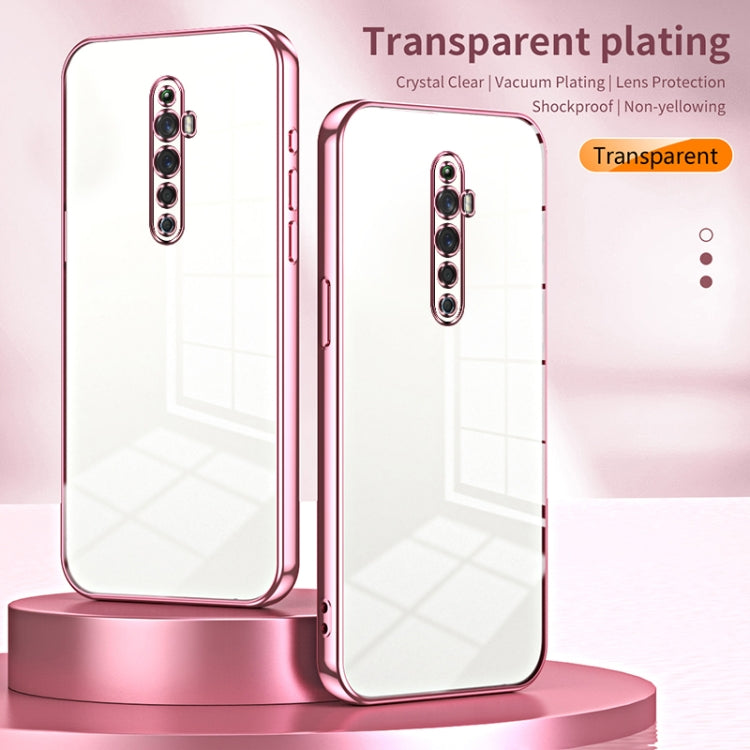 For OPPO Reno2 Z / Reno2 F Transparent Plating Fine Hole Phone Case(Gold) - OPPO Cases by buy2fix | Online Shopping UK | buy2fix