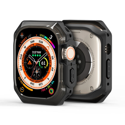 For Apple Watch Ultra 2 49mm / Ultra 49mm DUX DUCIS Tamo Series Hollow PC + TPU Watch Protective Case(Translucent Black) - Watch Cases by DUX DUCIS | Online Shopping UK | buy2fix