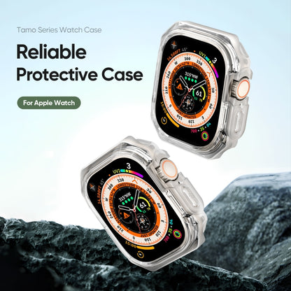 For Apple Watch Ultra 2 49mm / Ultra 49mm DUX DUCIS Tamo Series Hollow PC + TPU Watch Protective Case(Transparent White) - Watch Cases by DUX DUCIS | Online Shopping UK | buy2fix