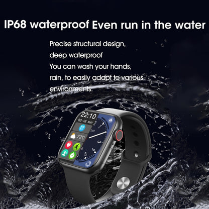 WIWU SW01 S9 2.1 inch IPS Screen IP68 Waterproof Bluetooth Smart Watch(Black) - Smart Watches by WIWU | Online Shopping UK | buy2fix