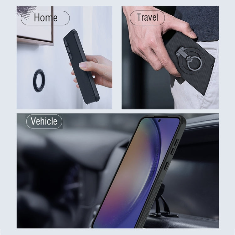 For Samsung Galaxy A55 NILLKIN Frosted Shield Pro Magnetic Phone Case(Black) - Galaxy Phone Cases by NILLKIN | Online Shopping UK | buy2fix