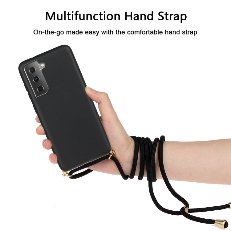 For Samsung Galaxy A05s EU Wheat Straw Material + TPU Phone Case with Lanyard(Black) - Galaxy Phone Cases by buy2fix | Online Shopping UK | buy2fix