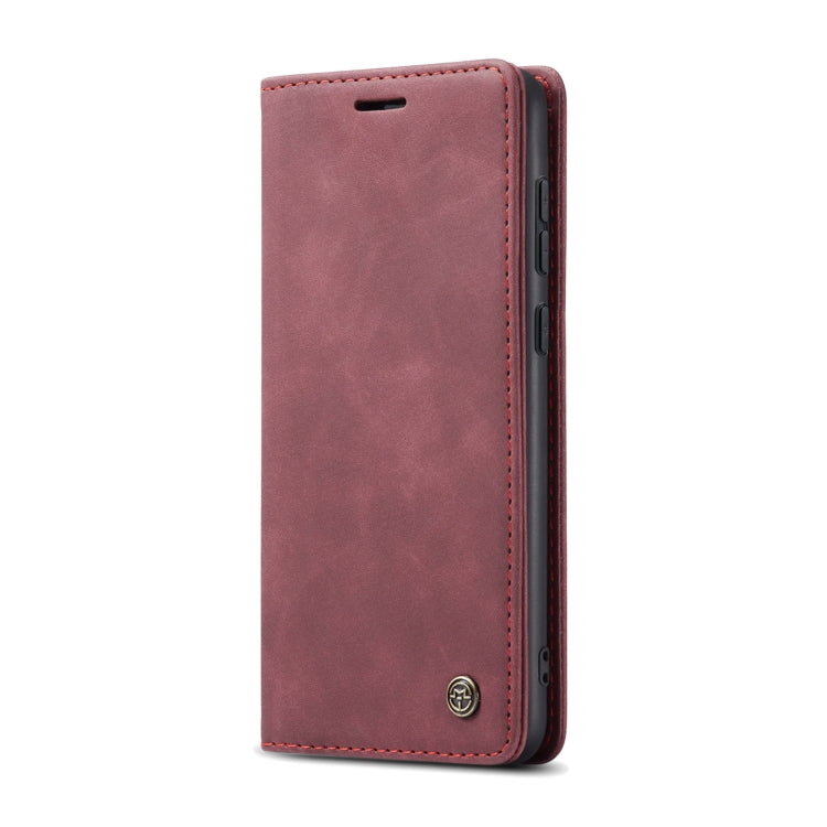 For OnePlus 12 CaseMe 013 Retro Frosted Flip Leather Phone Case(Wine Red) - OnePlus Cases by CaseMe | Online Shopping UK | buy2fix