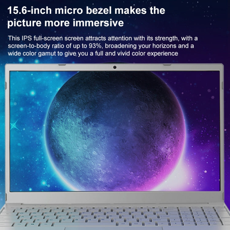 V8 15.6 inch Ultrathin Laptop, 16GB+1TB, Windows 10 Intel Jasper Lake N5095 Quad Core(Silver) - Others by buy2fix | Online Shopping UK | buy2fix