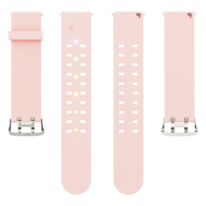 For Apple Watch Series 6 44mm Luminous Colorful Light Silicone Watch Band(Pink) - Watch Bands by buy2fix | Online Shopping UK | buy2fix