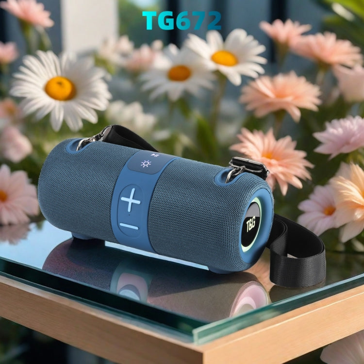 T&G TG-672 Outdoor Portable Subwoofer Bluetooth Speaker Support TF Card(Grey) - Desktop Speaker by T&G | Online Shopping UK | buy2fix