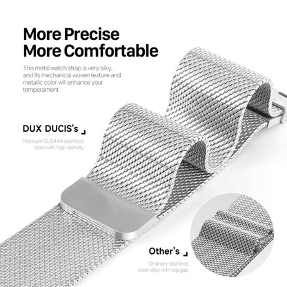 For Apple Watch Series 8 41mm DUX DUCIS Milanese Pro Series Stainless Steel Watch Band(Silver) - Watch Bands by DUX DUCIS | Online Shopping UK | buy2fix