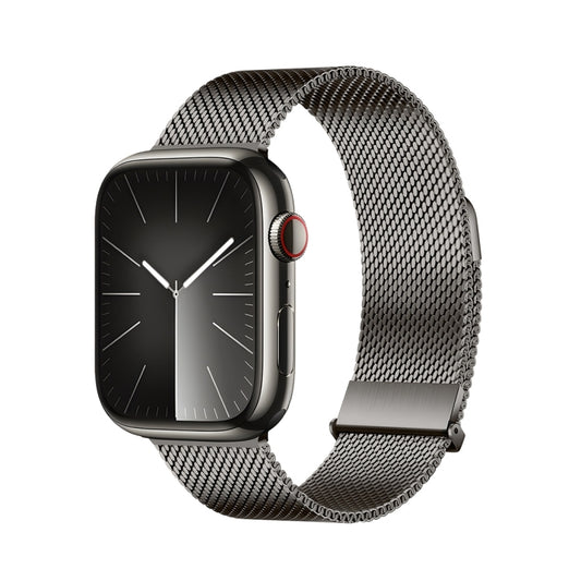 For Apple Watch Series 7 45mm DUX DUCIS Milanese Pro Series Stainless Steel Watch Band(Graphite) - Watch Bands by DUX DUCIS | Online Shopping UK | buy2fix