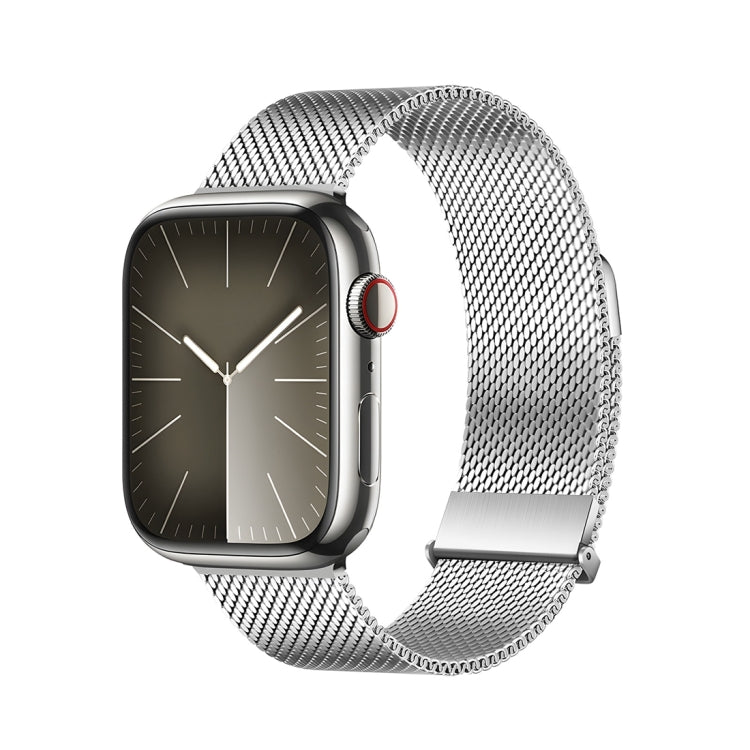 For Apple Watch Series 6 44mm DUX DUCIS Milanese Pro Series Stainless Steel Watch Band(Silver) - Watch Bands by DUX DUCIS | Online Shopping UK | buy2fix