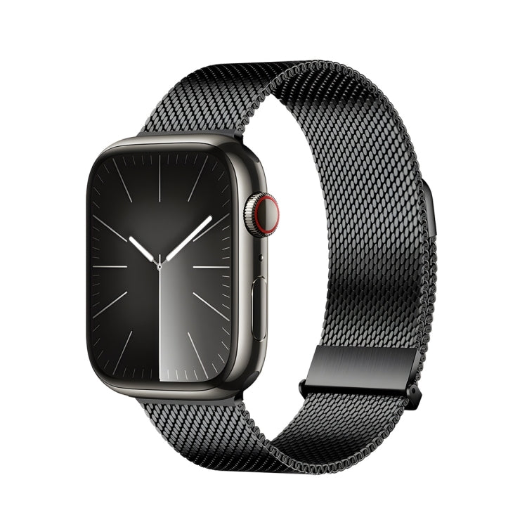 For Apple Watch Series 5 40mm DUX DUCIS Milanese Pro Series Stainless Steel Watch Band(Black) - Watch Bands by DUX DUCIS | Online Shopping UK | buy2fix