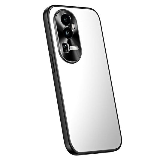 For OPPO Reno10 / Reno10 Pro Global R-JUST RJ-61 Electroplating Frosted TPU + PC Phone Case(Silver) - OPPO Cases by R-JUST | Online Shopping UK | buy2fix