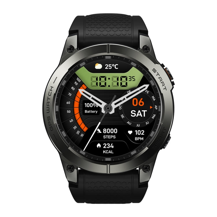 Zeblaze Stratos 3 Pro 1.43 inch AMOLED Screen Sports Smart Watch Support Bluetooth Call(Black) - Smart Watches by Zeblaze | Online Shopping UK | buy2fix