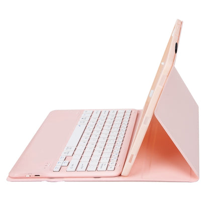 For Xiaomi Pad 6S Pro 12.4 Lambskin Texture Detachable Bluetooth Keyboard Leather Case(Pink) - Others Keyboard by buy2fix | Online Shopping UK | buy2fix