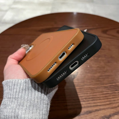 For iPhone 11 Pro 2 in 1 MagSafe Magnetic Silicone Leather Phone Case(Orange) - iPhone 11 Pro Cases by buy2fix | Online Shopping UK | buy2fix