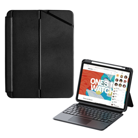 For iPad 10.2 ZGA K01 Wireless Bluetooth Magnetic Keyboard Tablet Leather Case(Black) - Universal by ZGA | Online Shopping UK | buy2fix
