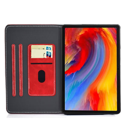 For Lenovo Tab M11 / Xiaoxin Pad 11 2024 Stitching Cowhide Texture Smart Leather Tablet Case(Red) - Lenovo by buy2fix | Online Shopping UK | buy2fix