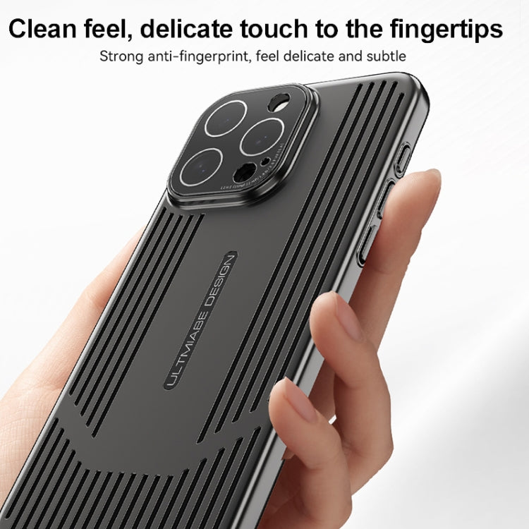 For iPhone 16 Pro Max Ice Sense Heat Dissipation Electroplating Frosted Phone Case(Black) - iPhone 16 Pro Max Cases by buy2fix | Online Shopping UK | buy2fix