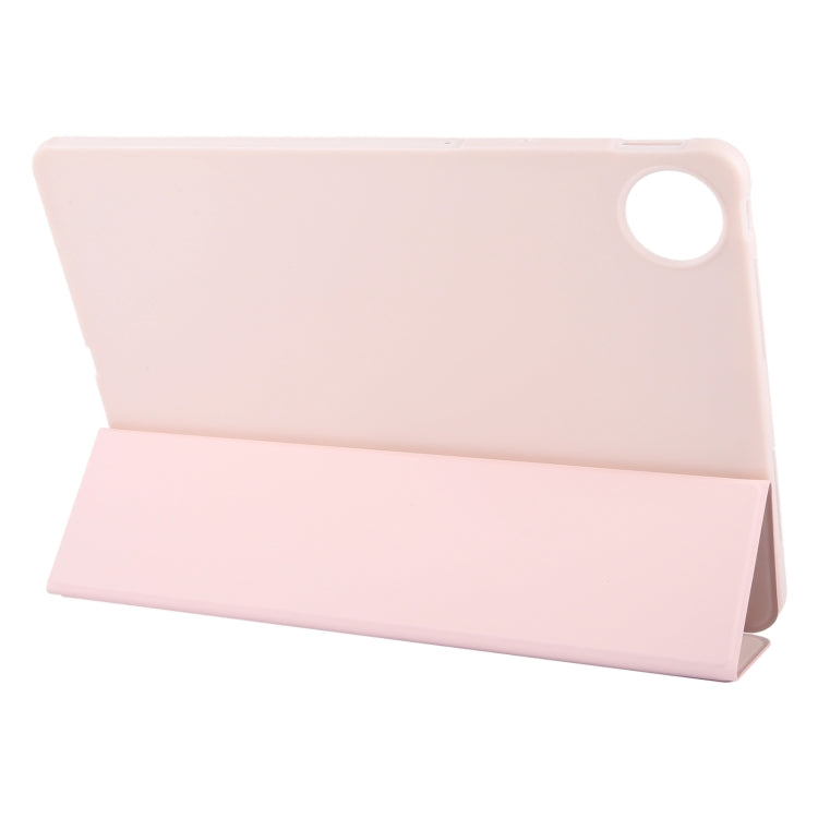 For Huawei MatePad Pro 11 2022/2024 Tri-fold Silicone Leather Tablet Case(Pink) - Huawei by buy2fix | Online Shopping UK | buy2fix