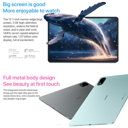 Honor Pad 9 Pro 12.1 inch WiFi, 12GB+256GB, MagicOS 8.0 Dimensity 8100 Octa Core, Not Support Google Play(Grey) - Huawei by Huawei | Online Shopping UK | buy2fix