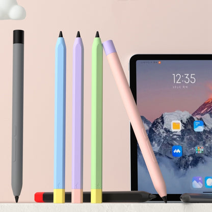 For Xiaomi Focus Pen III Stylus Pen Contrast Color Silicone Protective Case(Black) - Pencil Accessories by buy2fix | Online Shopping UK | buy2fix