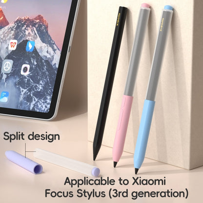For Xiaomi Focus Pen III Stylus Pen Jelly Style Translucent Silicone Protective Case(Black) - Pencil Accessories by buy2fix | Online Shopping UK | buy2fix